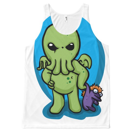 Baby cthulhu - cute cthulhu - cthulhu halloween All-Over print singlet