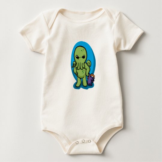Baby cthulhu - cute cthulhu - cthulhu halloween baby bodysuit
