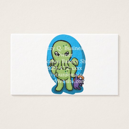 Baby cthulhu - cute cthulhu - cthulhu halloween business card
