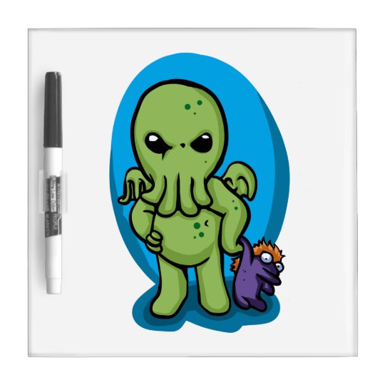 Baby cthulhu - cute cthulhu - cthulhu halloween dry erase board