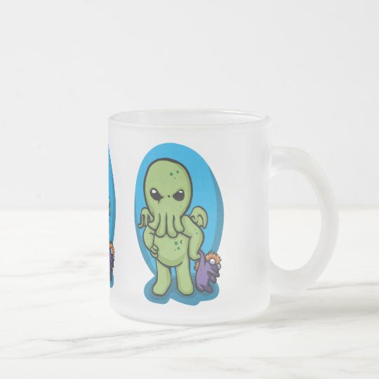 Baby cthulhu - cute cthulhu - cthulhu halloween frosted glass coffee mug