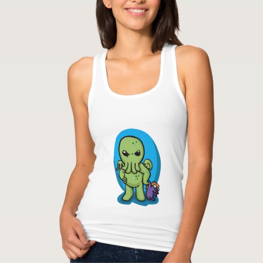 Baby cthulhu - cute cthulhu - cthulhu halloween singlet