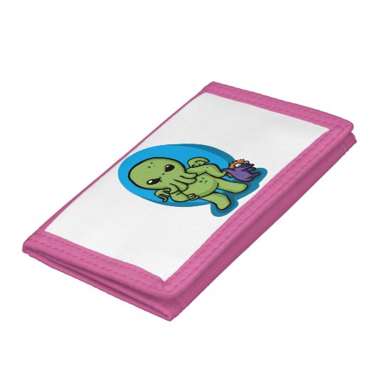 Baby cthulhu - cute cthulhu - cthulhu halloween trifold wallets