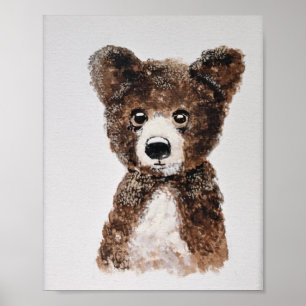 Baby Cub Bear Poster