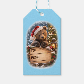 Baby Cub Christmas Gift Tags