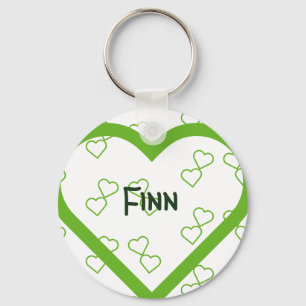 Baby Custom Name Heart Key Ring