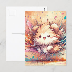 Baby, cute animal squirrel, Postcrossing Postcard
