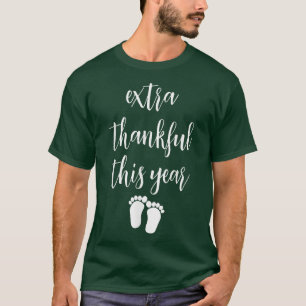 Baby Cute Thanksgiving Pregnancy Announcement Wome T-Shirt