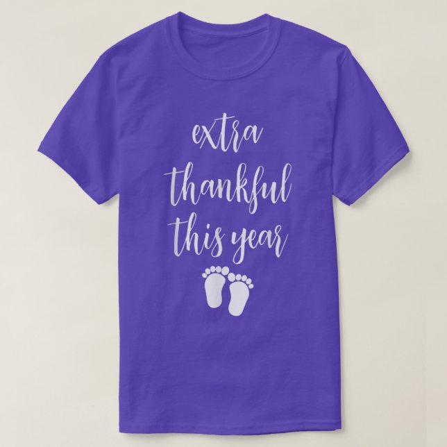 Baby Cute Thanksgiving Pregnancy Announcement Wome T-Shirt (Design Front)