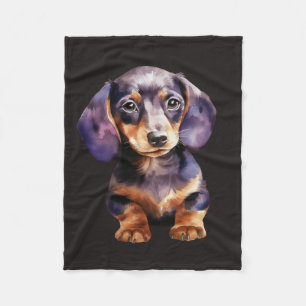 Baby Dachshund Fleece Blanket