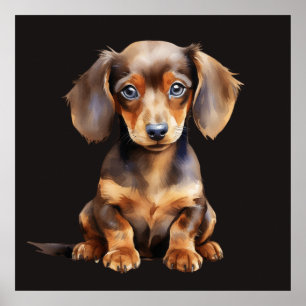 Baby Dachshund Poster