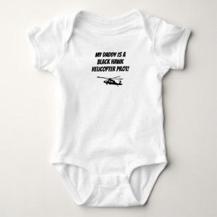 Baby Daddy Black Hawk Helicopter Pilot Military Bodysuit