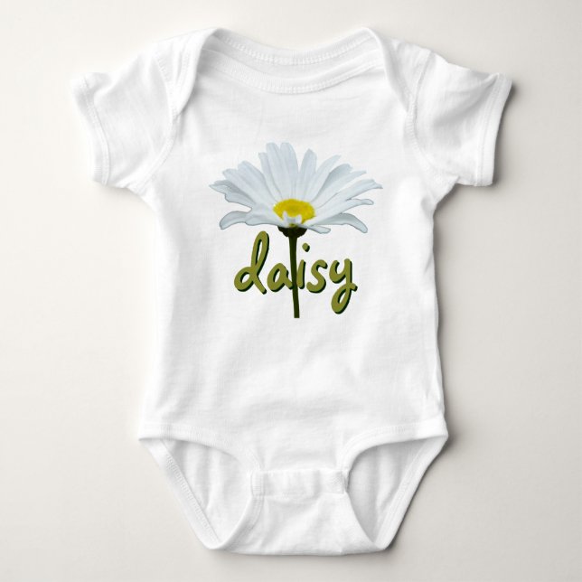 Baby Daisy Creeper Custom Daisy Flower Baby Top (Front)