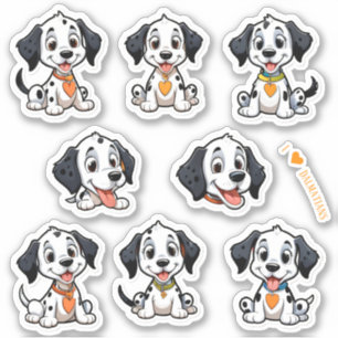 Baby Dalmatians Scrapbook Stationery Stickers