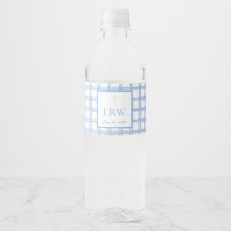 Baby Dedication/Baptism Celebration Plate Water Bottle Label