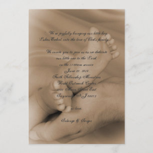 baby dedication invitation