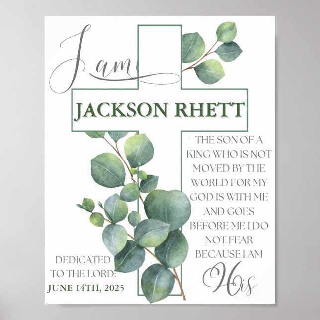 Baby Dedication Poster (Front)