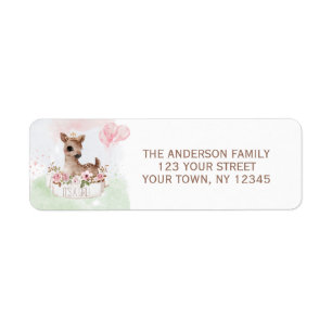 Baby Deer Animal Label Return Address Label