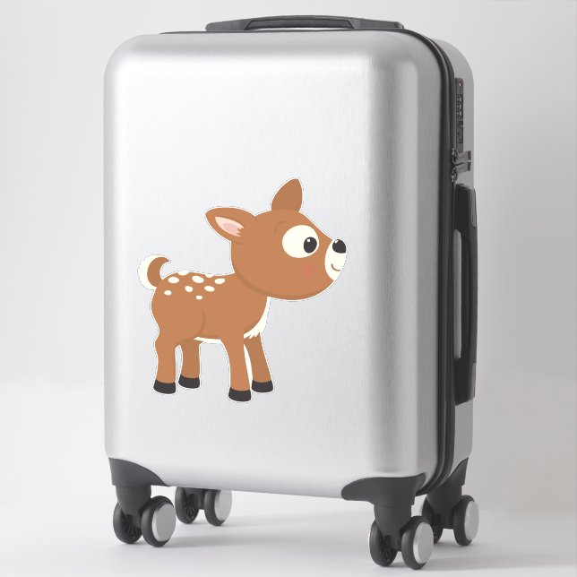 Baby Deer Baby Nursery Wall Decor (Suitcase)