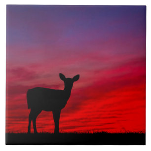 Baby Deer Ceramic Tile