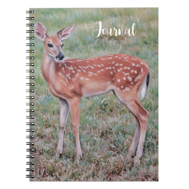 Baby Deer Fawn Art Nature Journal (Front)