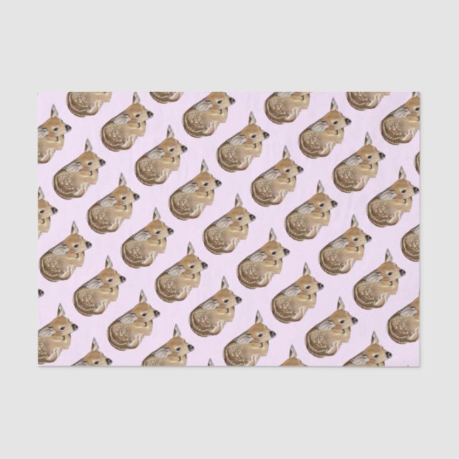 Baby Deer Fawn Tissue Paper (Front)