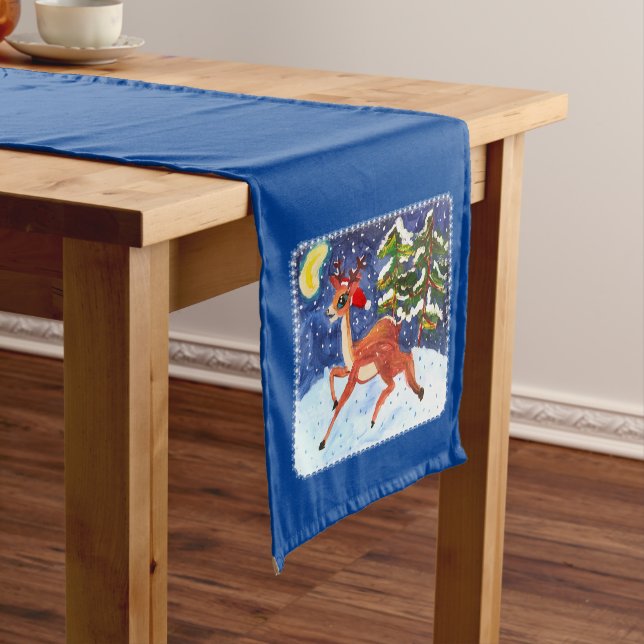Baby Deer Short Table Runner (In Situ)