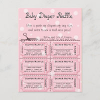 Baby Diaper Raffle Tickets