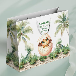 Baby Dino Hatching Soon Cute Shower Gift Bag