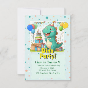 Baby Dino invitation Card!