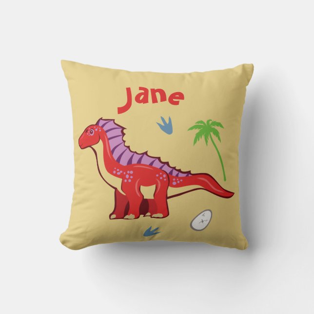 Baby Dinosaur Amargasaurus Cushion (Front)