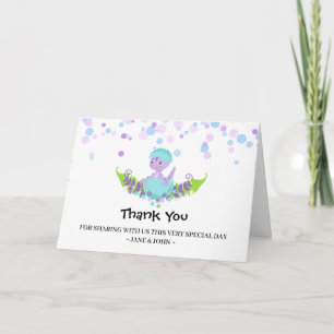 *~* Baby Dinosaur Baby Shower Thank You Card