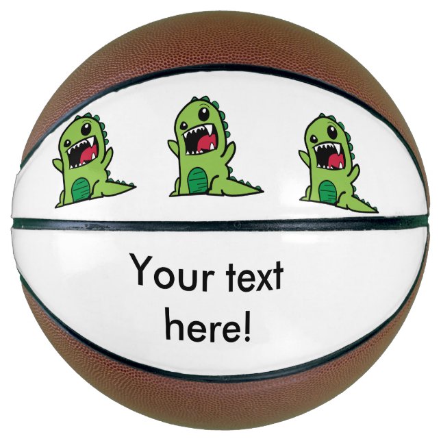 Baby dinosaur cartoon basketball (Front)