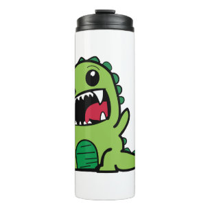 Baby dinosaur cartoon thermal tumbler