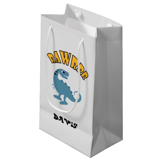 Baby Dinosaur Design - Gift Bag - Small (Front Angled)