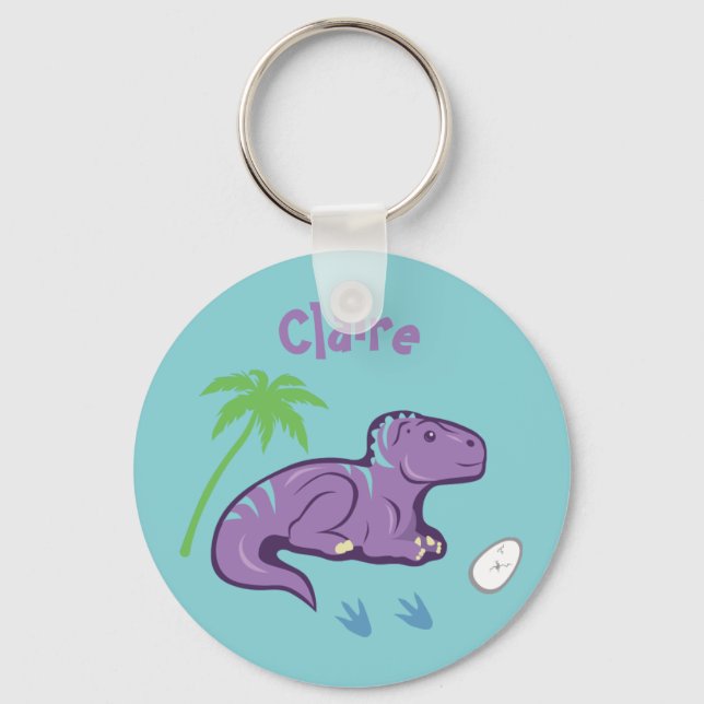 Baby Dinosaur Iguanodon Key Ring (Front)