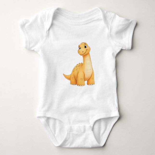 Baby Dinosaur Jersey Bodysuit - Comfort and Style  (Front)