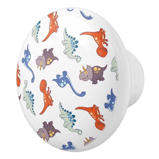 Baby Dinosaur Knob/Pull Ceramic Knob (Right)