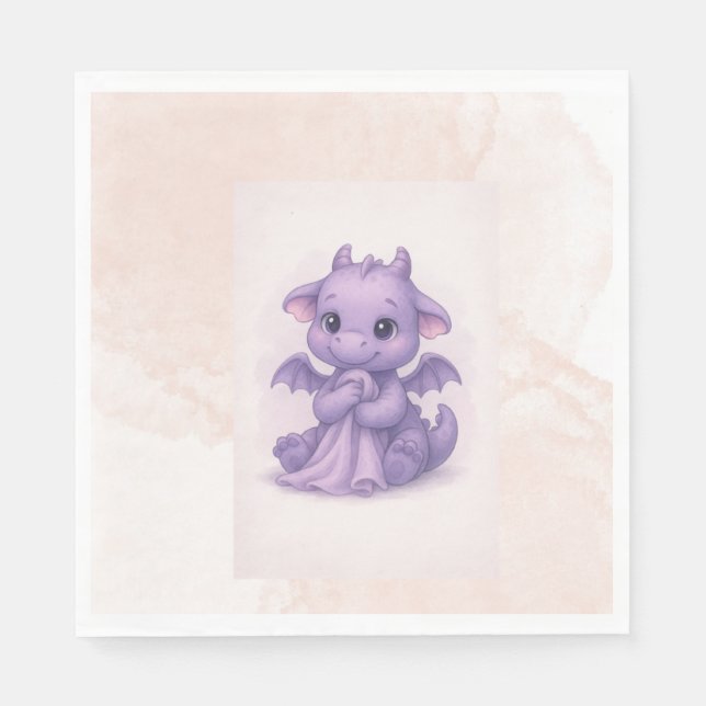 baby dinosaur napkin (Front)