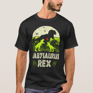Baby Dinosaur T Rex Babysaurus 2 Kids Family Match T-Shirt