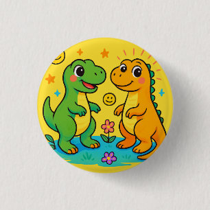 Baby Dinosaur-Themed 3 Cm Round Badge