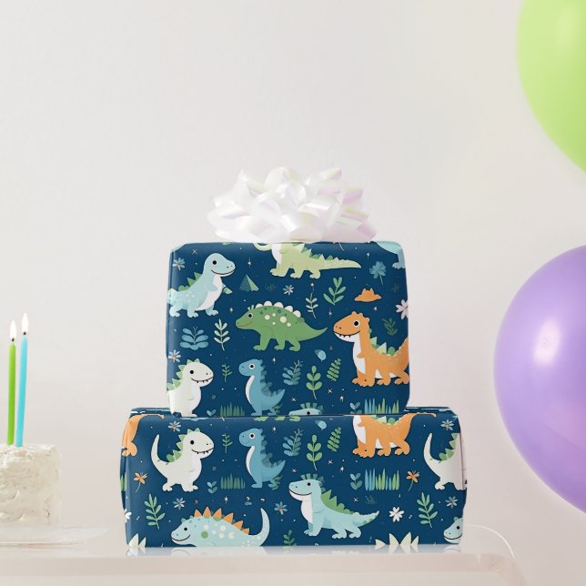 Baby Dinosaur Wrapping Paper (Party Gifts)