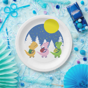Baby Dinosaurs Back To School Paper Plate