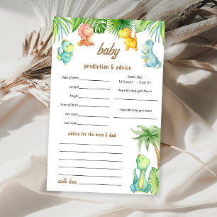 Baby Dinosaurs Predictions Game Flyer