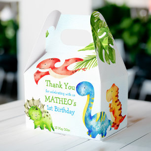 Baby dinosaurs toddler birthday party favour box
