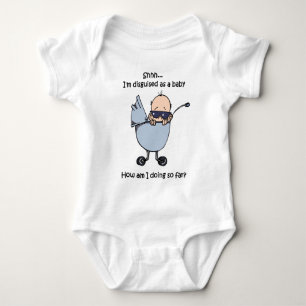 Baby disguise t-shirt bodysuit