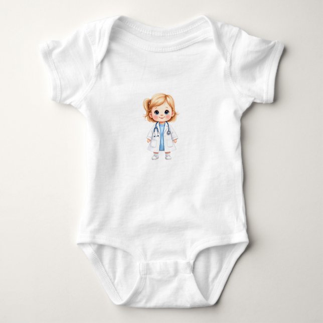 Baby Doctor Girl 2 Bodysuit (Front)