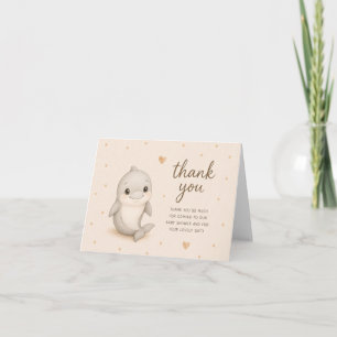 Baby Dolphin Baby Shower Thank You Card