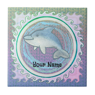 Baby Dolphin Ceramic Tile