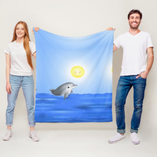 Baby Dolphin Fleece Blanket